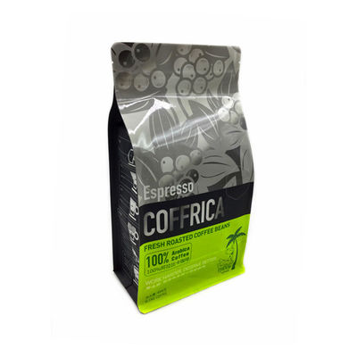 फ़ूड ग्रेड कस्टम फ्लैट बॉटम पॉकेट्स स्क्वायर फ़ूड पैकेजिंग के लिए ज़िपर के साथ