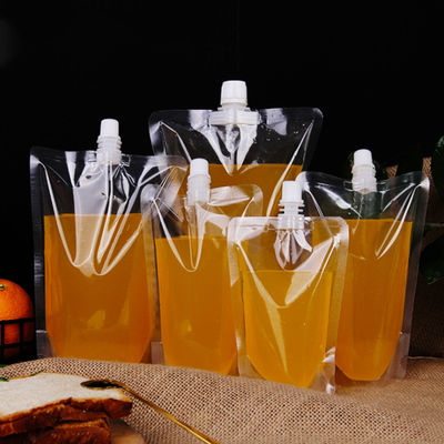 अनुकूलन योग्य सुपरमार्केट स्पूट स्टैंड अप थैलों के साथ हीट सील करने योग्य पीए/एनवाई